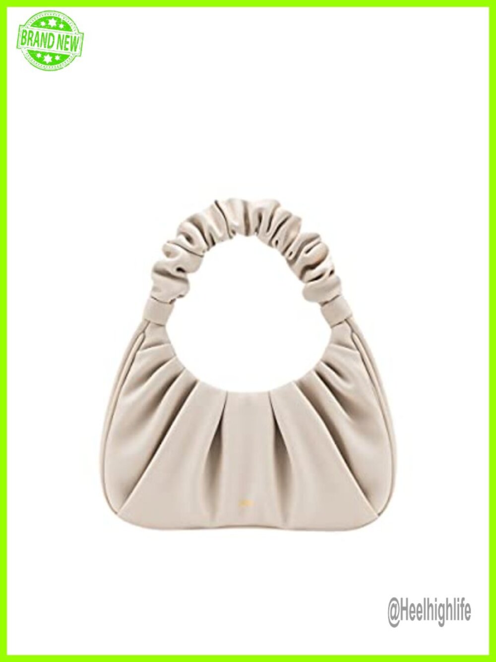 Vegan Leather Hobo Handbag with Magnet Closure